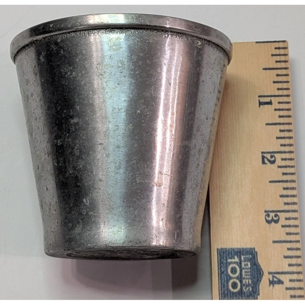 Old Country Reproductions Pewtarex Jigger Unisex OS Silver Good York PA Metal